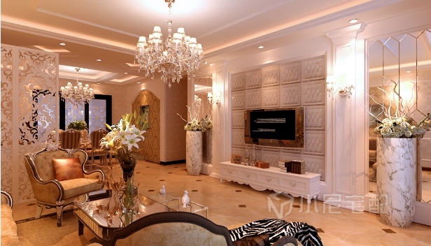 136㎡/三室两厅两卫/欧式