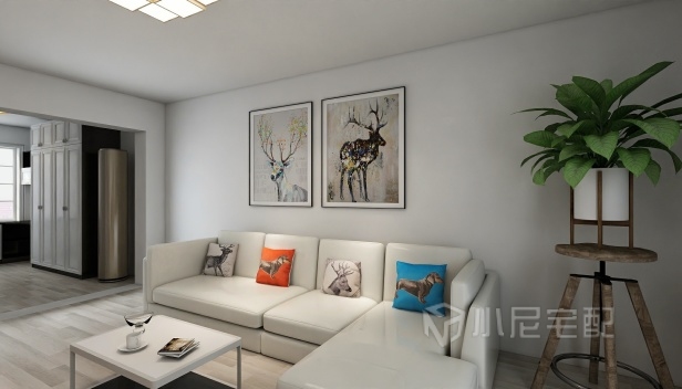 90㎡/三室一厅一卫/现代