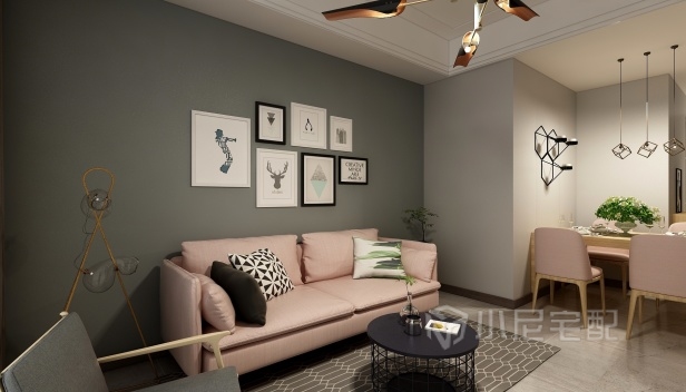 75㎡/两室两厅一卫/欧式