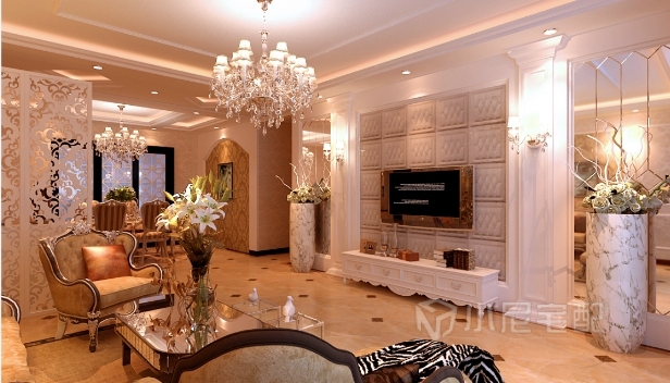 136㎡/三室两厅两卫/欧式