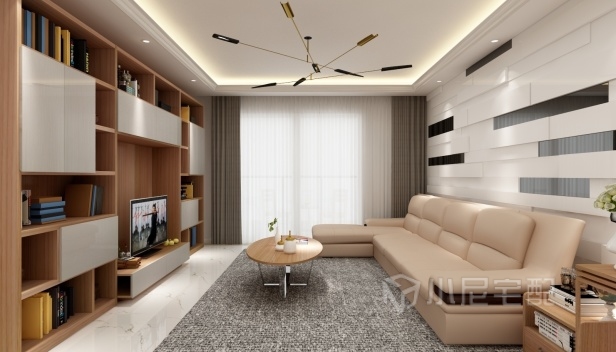 93㎡/两室一厅一卫/现代