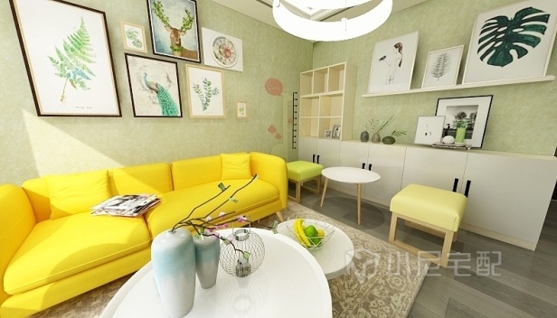 59.18㎡/两室一厅一卫/混搭