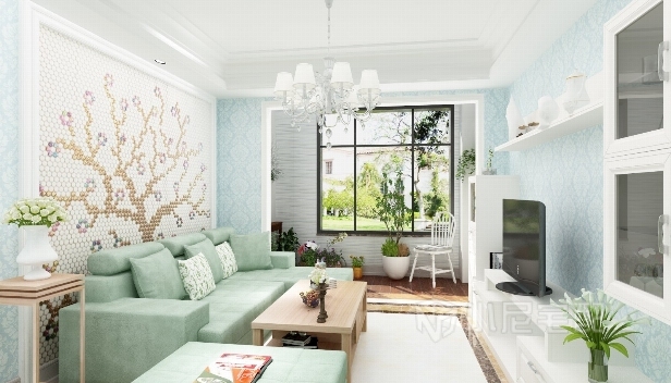 90㎡/两室一厅一卫/欧式