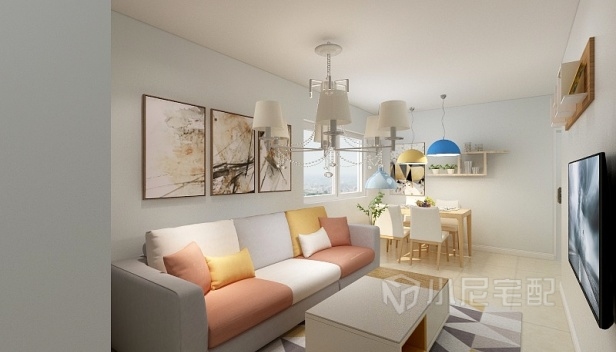 89㎡/三室两厅一卫/混搭