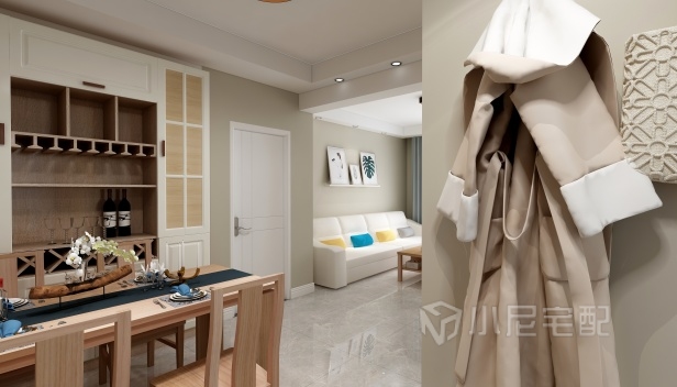 75㎡/两室两厅一卫/混搭