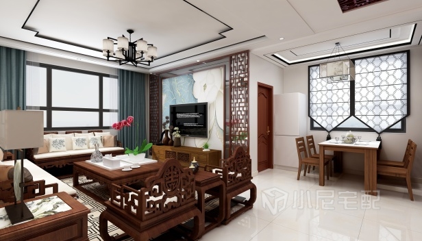 120㎡/三室两厅两卫/中式