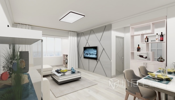 118㎡/三室两厅一卫/现代