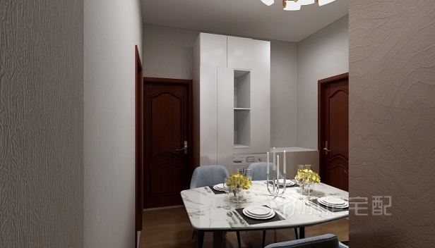 55.77㎡/三室一厅一卫/混搭