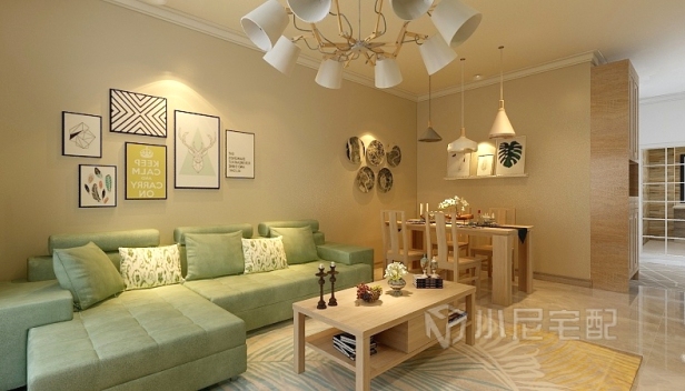 80㎡/两室一厅一卫/田园