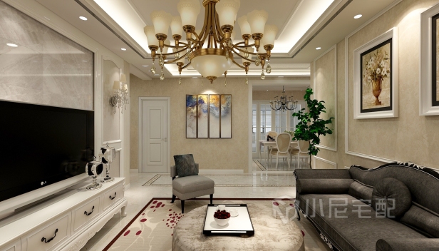 106㎡/三室两厅一卫/欧式