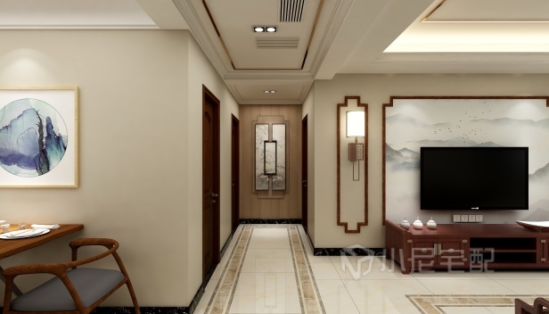 130㎡/三室一厅两卫/中式