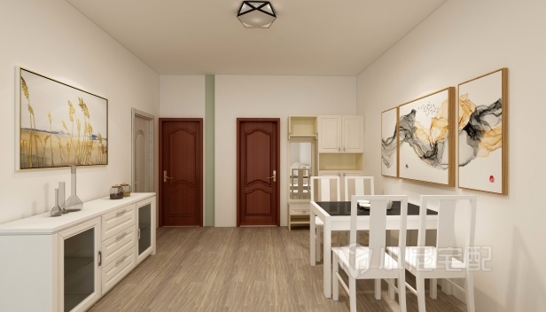 88.7㎡/两室一厅一卫/欧式