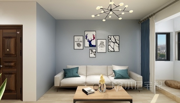 58㎡/两室一厅一卫/欧式