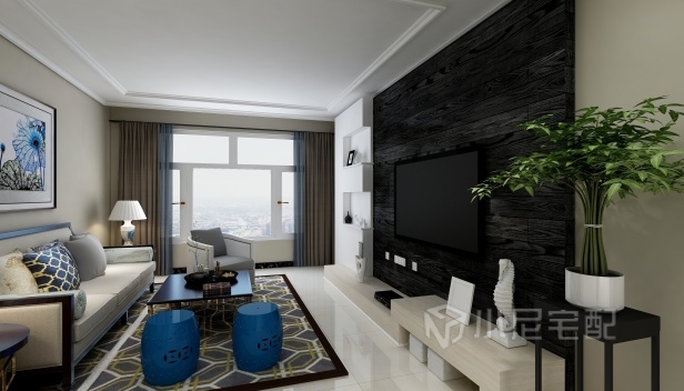 96㎡/两室一厅一卫/混搭