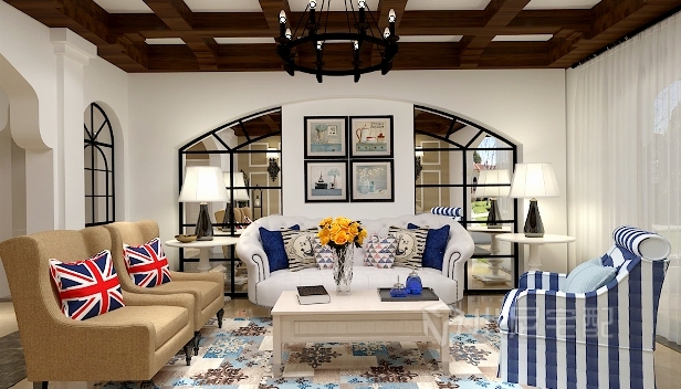 150㎡/三室两厅两卫/地中海