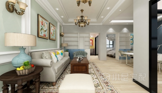 105㎡/两室两厅一卫/美式