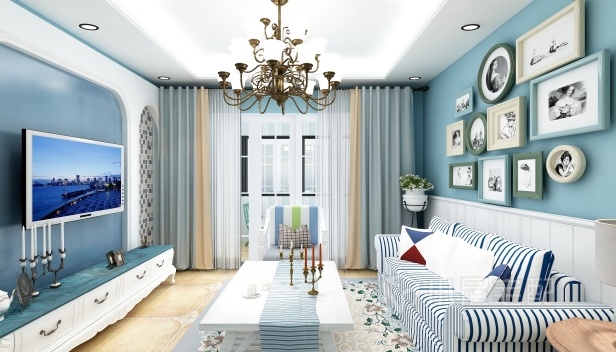 132㎡/三室两厅两卫/地中海