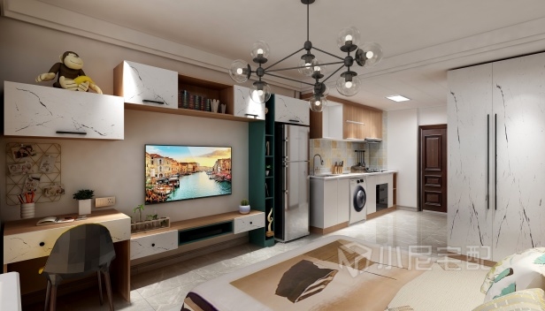 40㎡/一室一厅一卫/现代