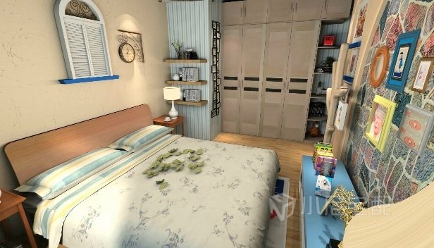 90.78㎡/三室一厅两卫/混搭