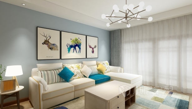 128㎡/三室两厅两卫/简约