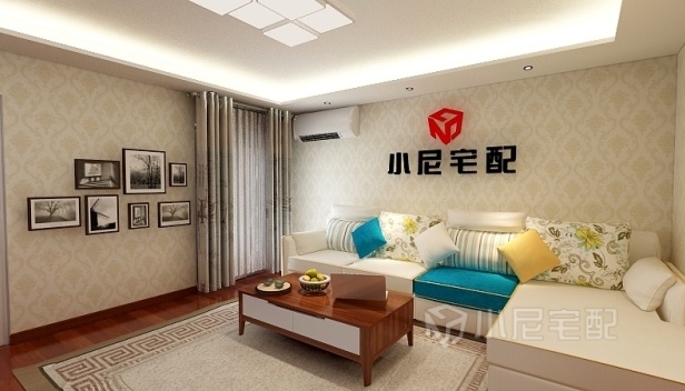 87㎡/两室两厅一卫/欧式