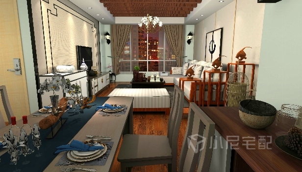 82.26㎡/两室两厅一卫/中式