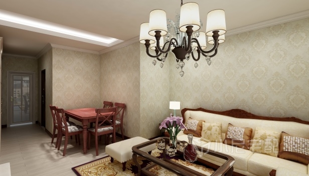 87㎡/三室一厅两卫/欧式