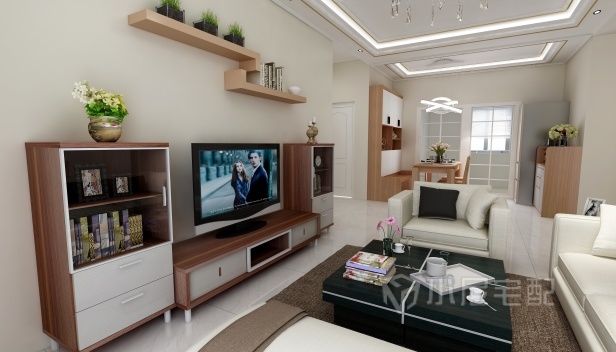 90㎡/三室两厅两卫/混搭