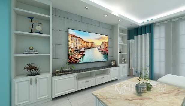 120㎡/三室两厅两卫/美式