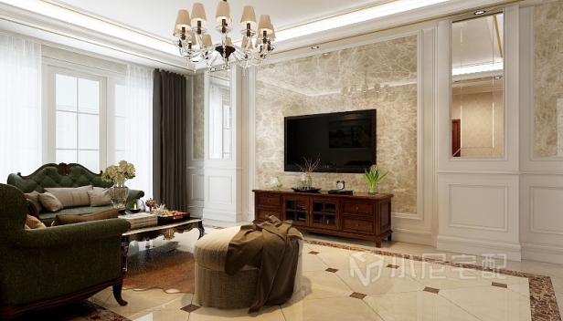 105.76㎡/三室两厅两卫/美式