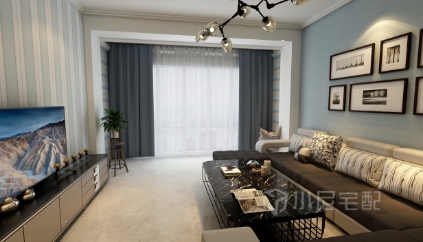 90㎡/两室两厅一卫/地中海