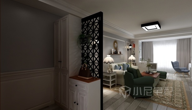 110㎡/两室两厅一卫/美式