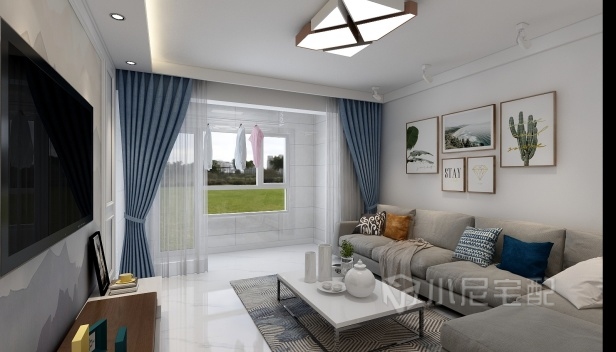 96㎡/两室一厅一卫/现代