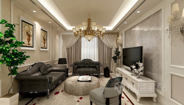 106㎡/三室两厅一卫/欧式