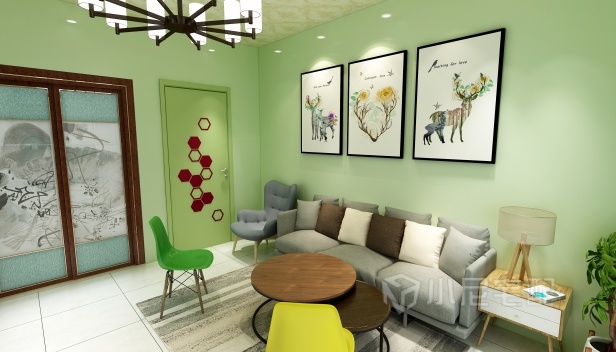 60㎡/两室一厅一卫/中式