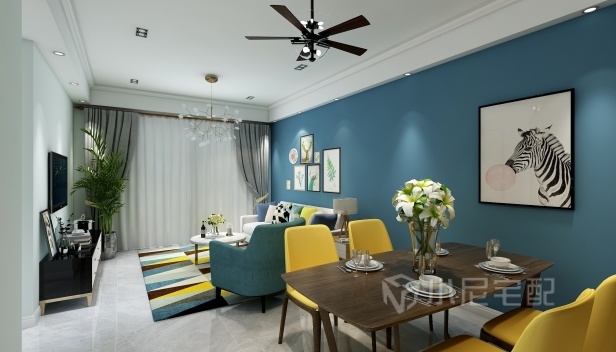 100㎡/三室两厅一卫/混搭