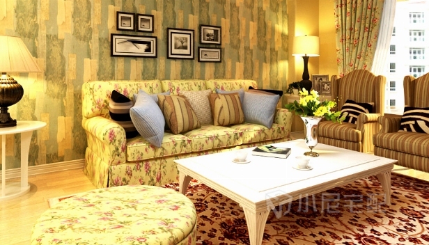 98㎡/三室两厅两卫/田园