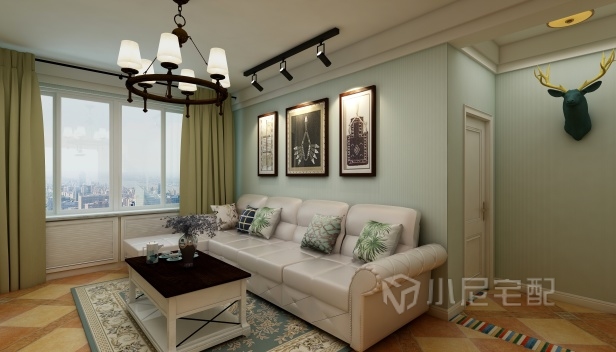 127㎡/三室两厅一卫/美式