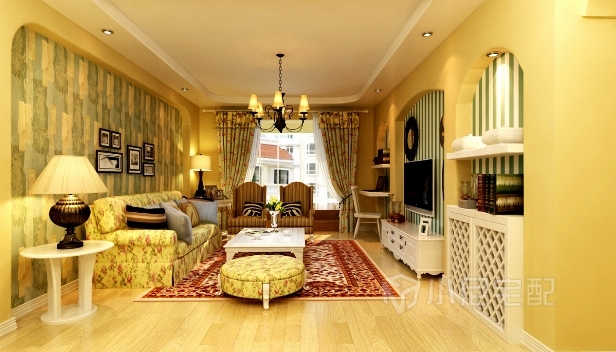 98㎡/三室两厅两卫/田园