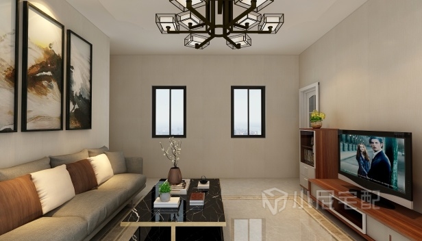 80㎡/两室一厅两卫/混搭