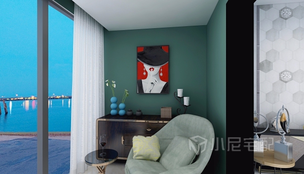 86.369㎡/两室一厅两卫/地中海