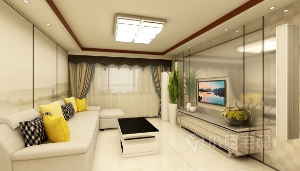 128㎡/三室一厅两卫/现代