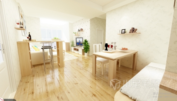 80㎡/两室一厅一卫/现代