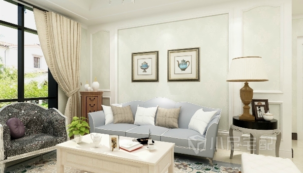 90㎡/三室一厅一卫/欧式