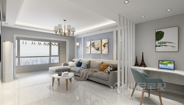 120㎡/三室两厅一卫/混搭