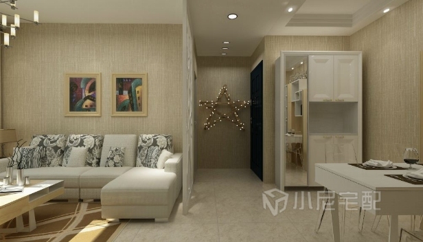 90㎡/两室两厅一卫/混搭