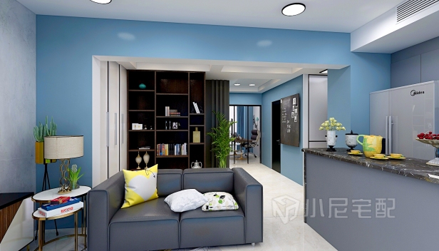 86.369㎡/两室一厅两卫/地中海