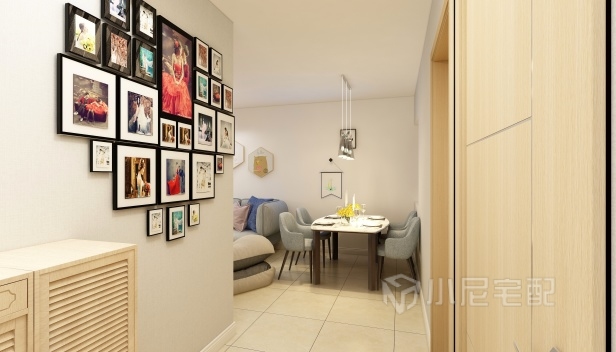 62㎡/两室一厅一卫/欧式