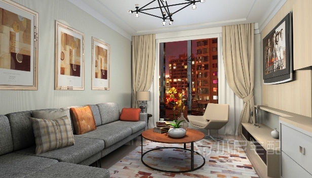 98㎡/三室一厅两卫/简约