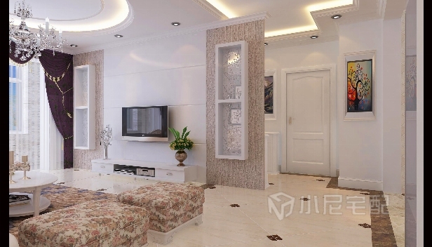 91.36㎡/三室两厅两卫/欧式